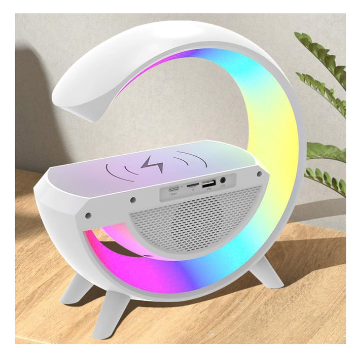 Parlante con lámpara RGB y cargador tipo G