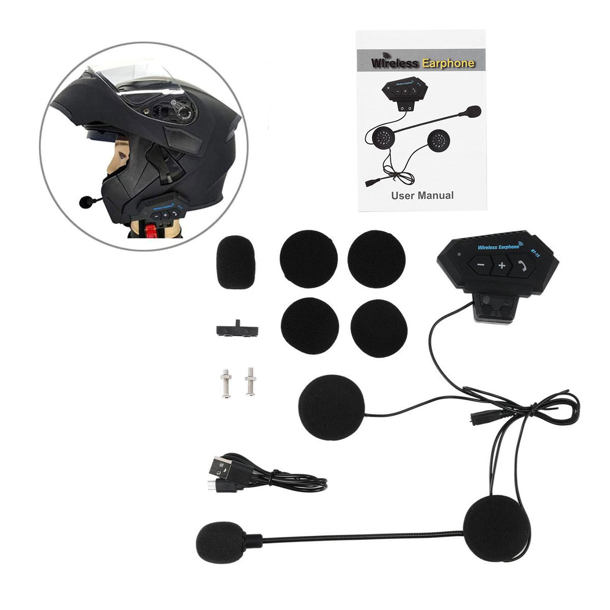 Intercomunicador Auricular Moto BT12