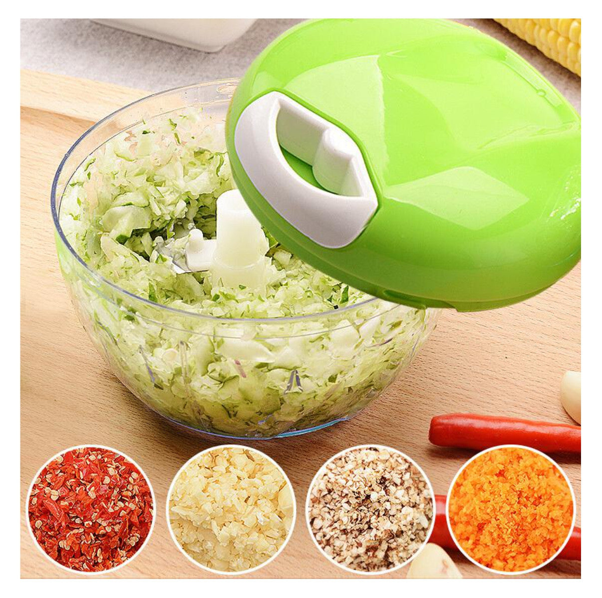 Mini Picador Triturador Alimentos Manual