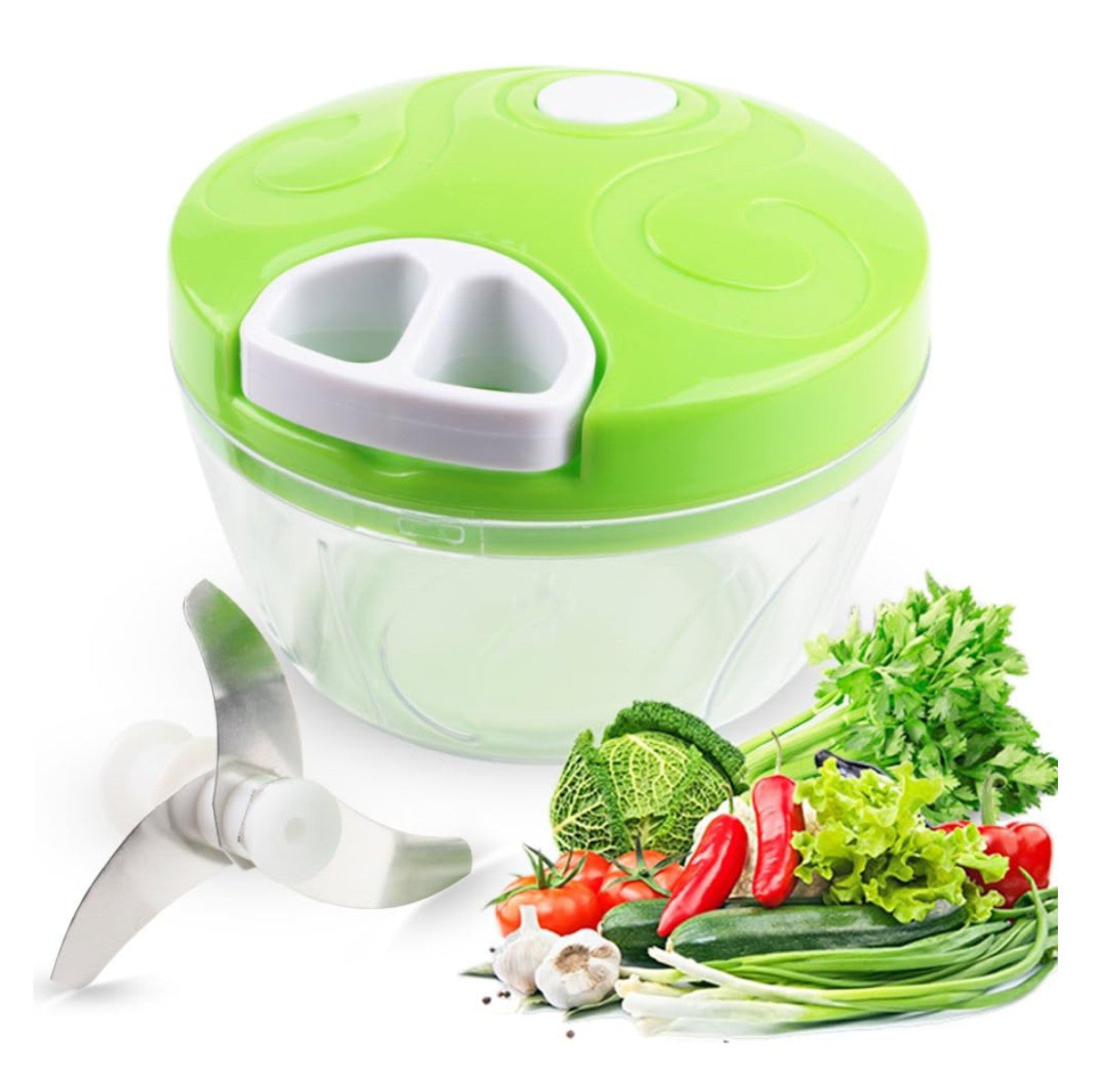 Mini Picador Triturador Alimentos Manual