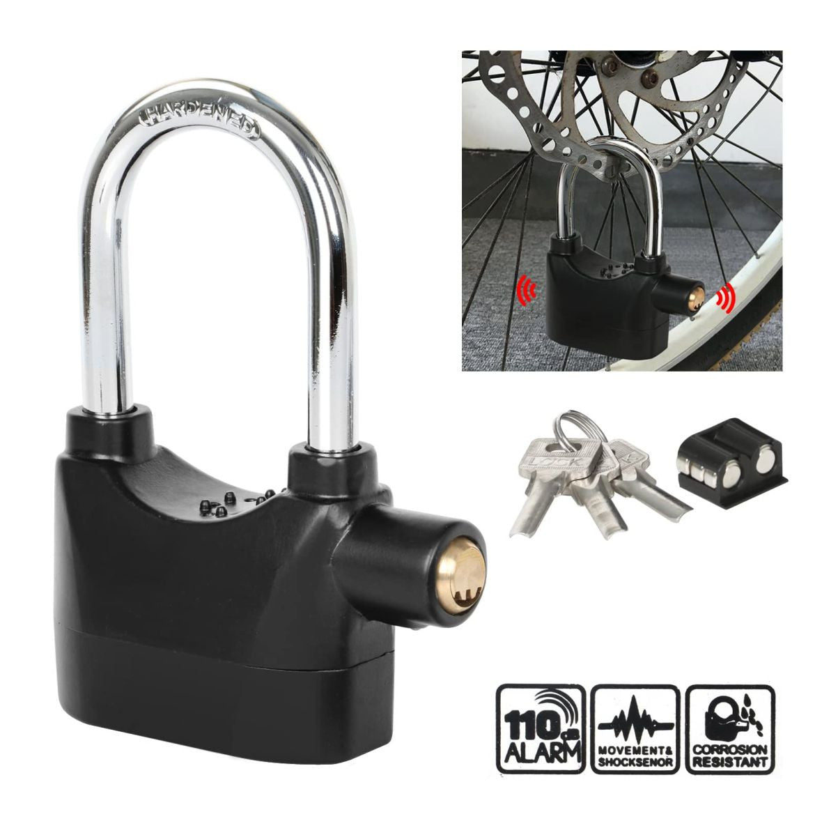 Candado Alta Seguridad Para Moto 110dba