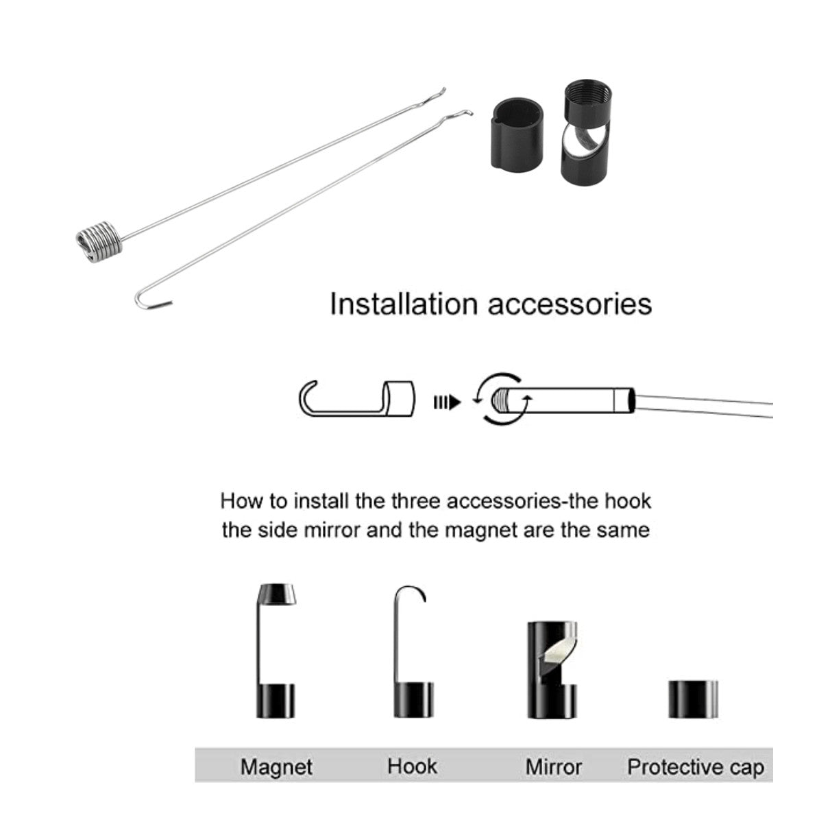 Endoscopio Camara Micro USB 3 en 1 2MTR