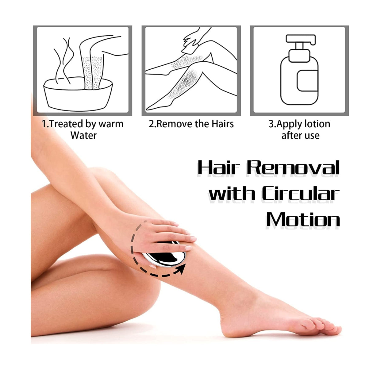 Piedra Depiladora Vello Borrado Cristal