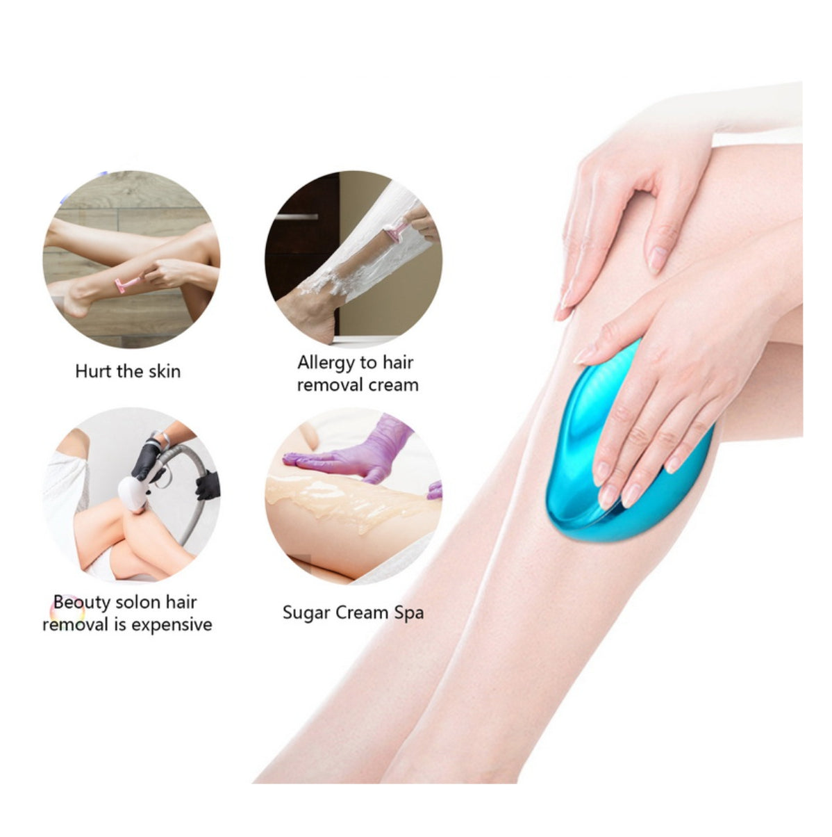 Piedra Depiladora Vello Borrado Cristal