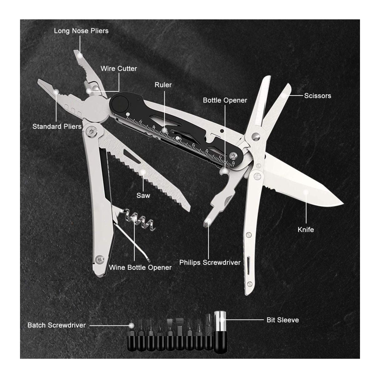 Multi Herramienta 21 en 1 con estuche