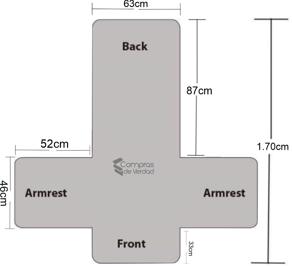 Protector de Sofa Doble Faz 1 Puesto