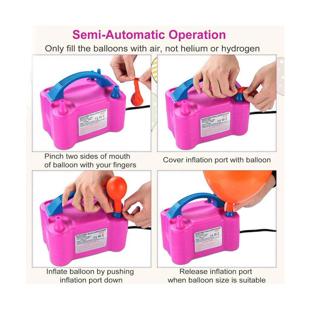 Inflador Globos Eléctrico Automático