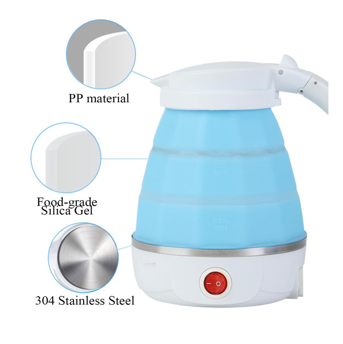 Jarra Calentador de Agua Plegable