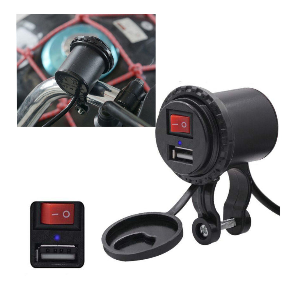 Cargador Cel Para Moto Impermeable Usb