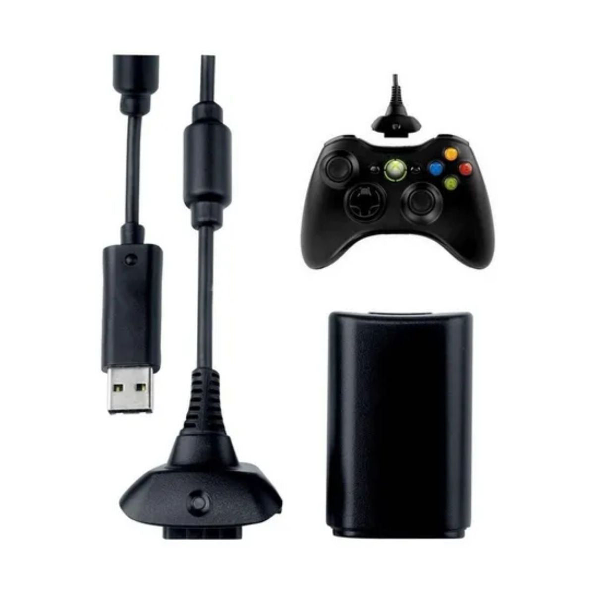Kit Carga y Juega Pila Control Xbox 360