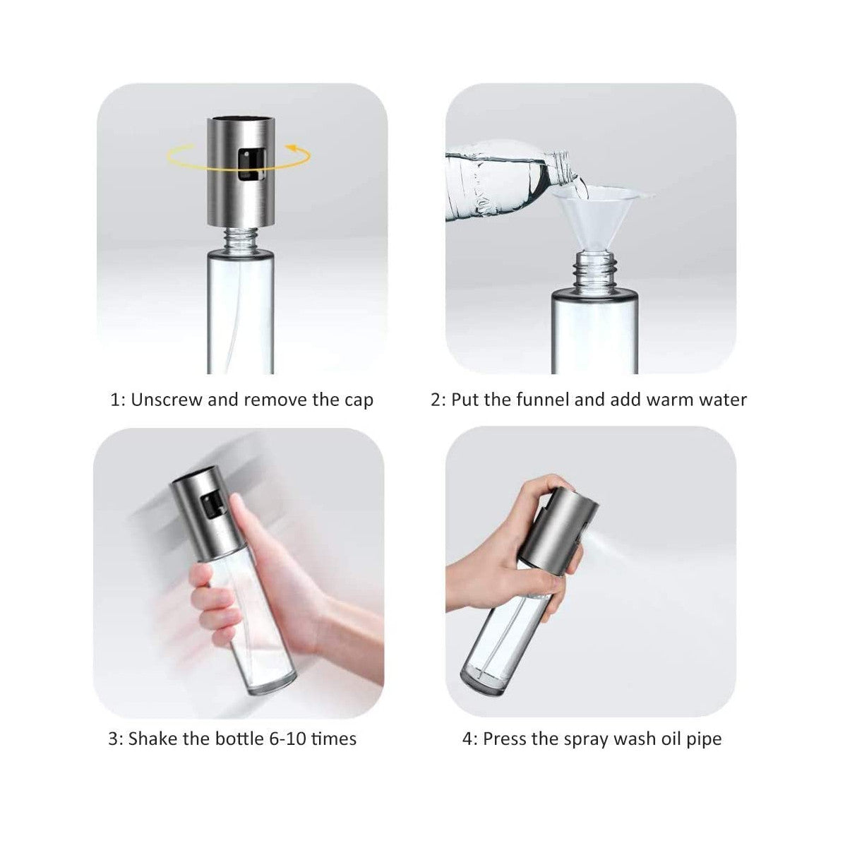 Botella Dispensador Spray de Aceite