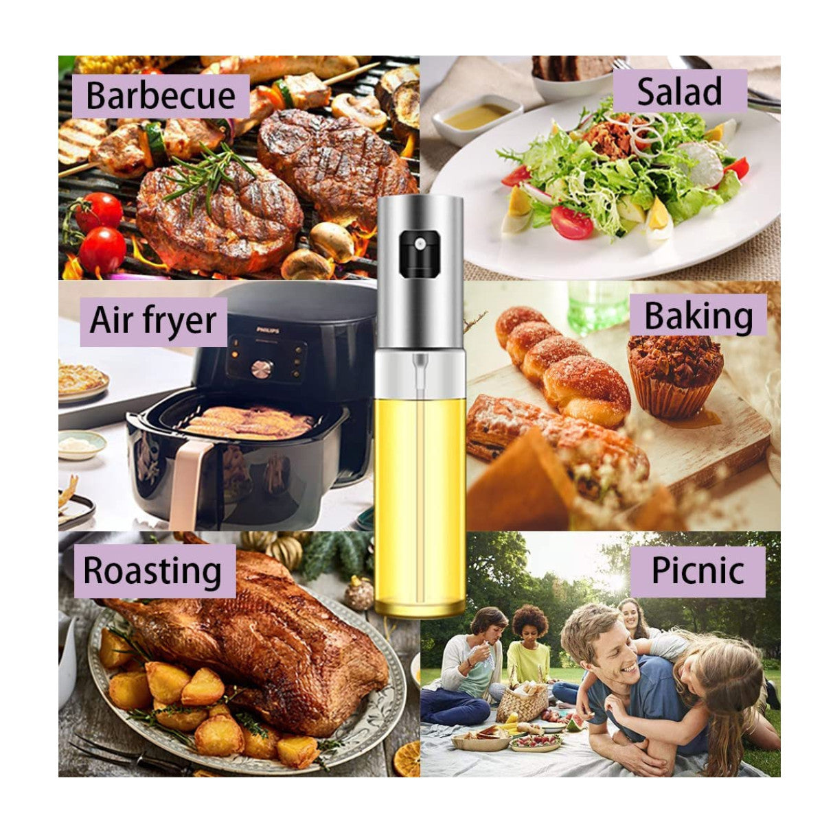 Botella Dispensador Spray de Aceite