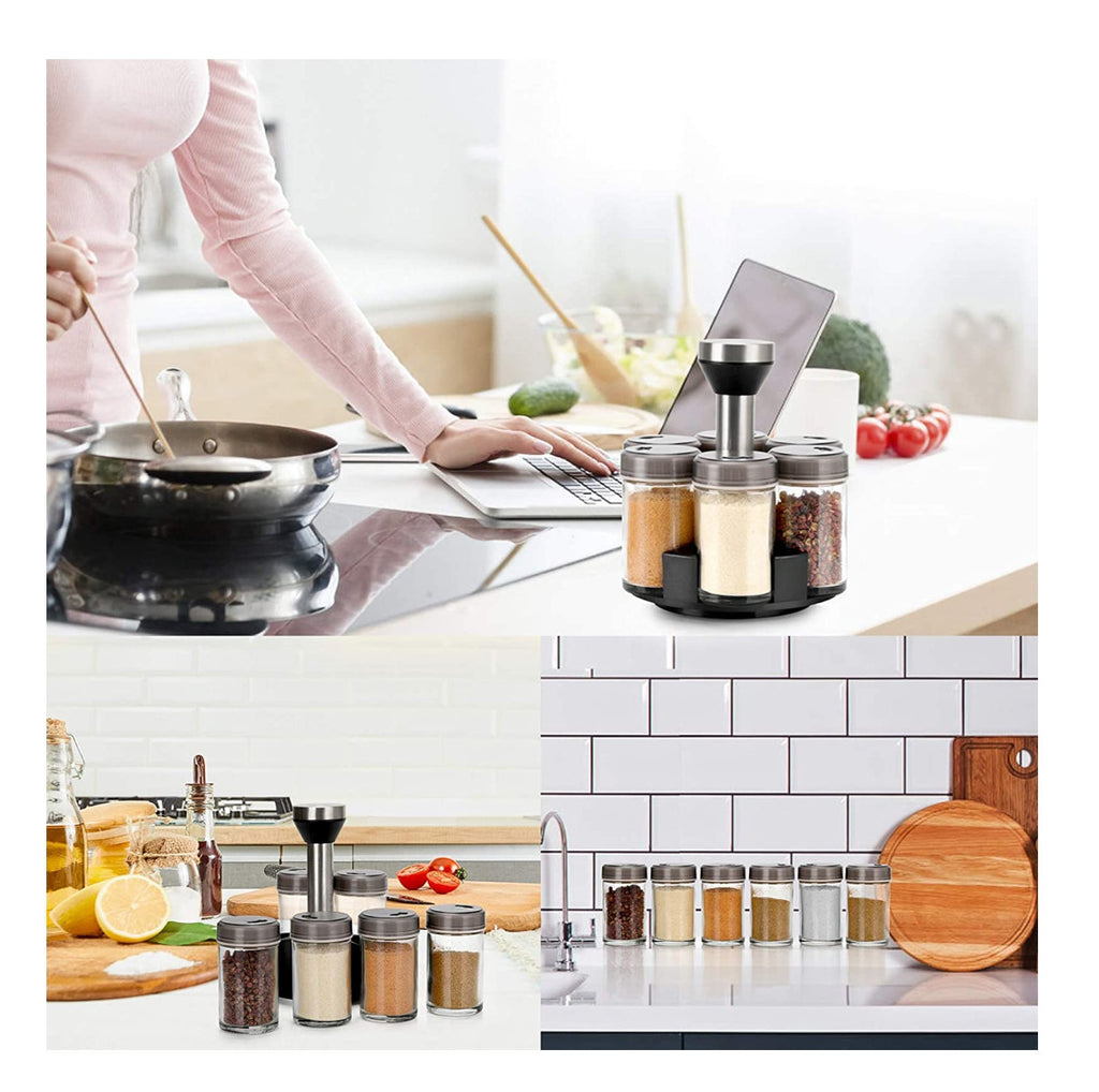 Condimentero Organizador 360 + 6 Frascos