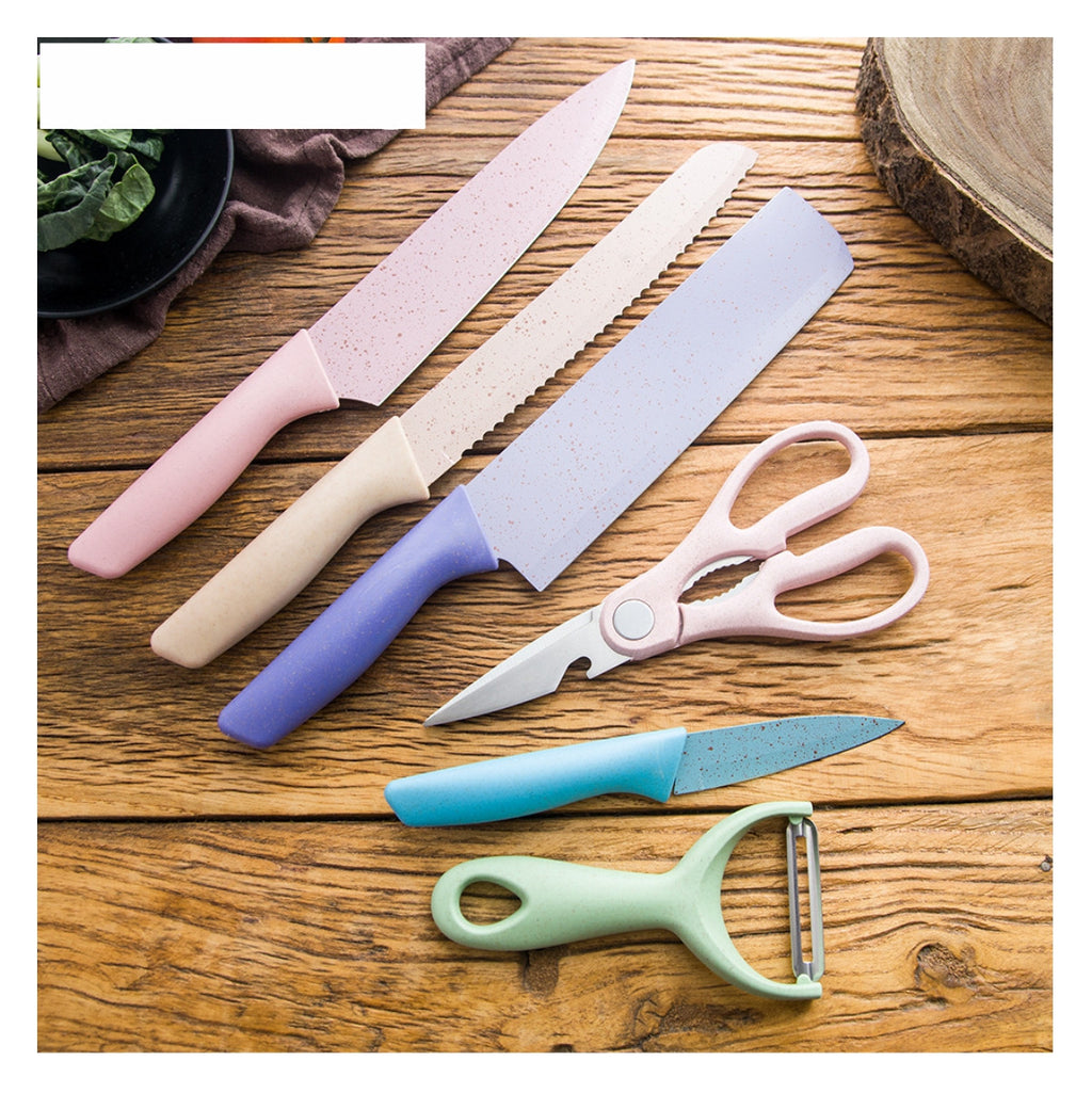 Juego Cuchillos 6 PCS Colores