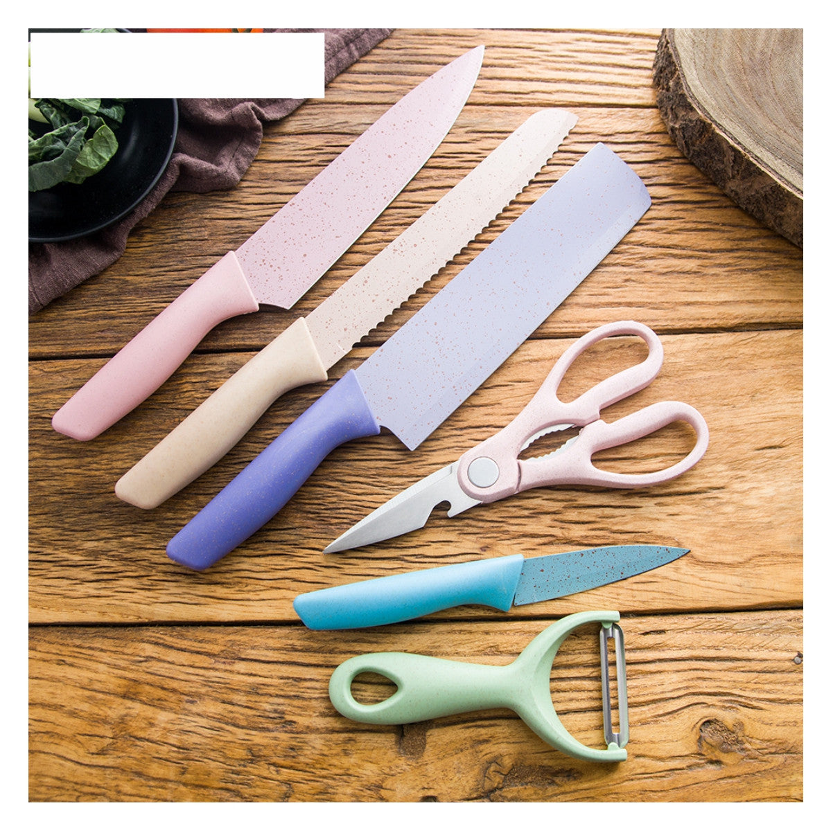 Juego Cuchillos 6 PCS Colores