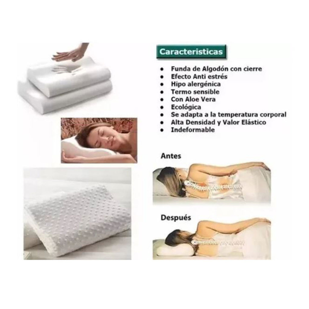 Almohadas Memory Pillow Indeformable