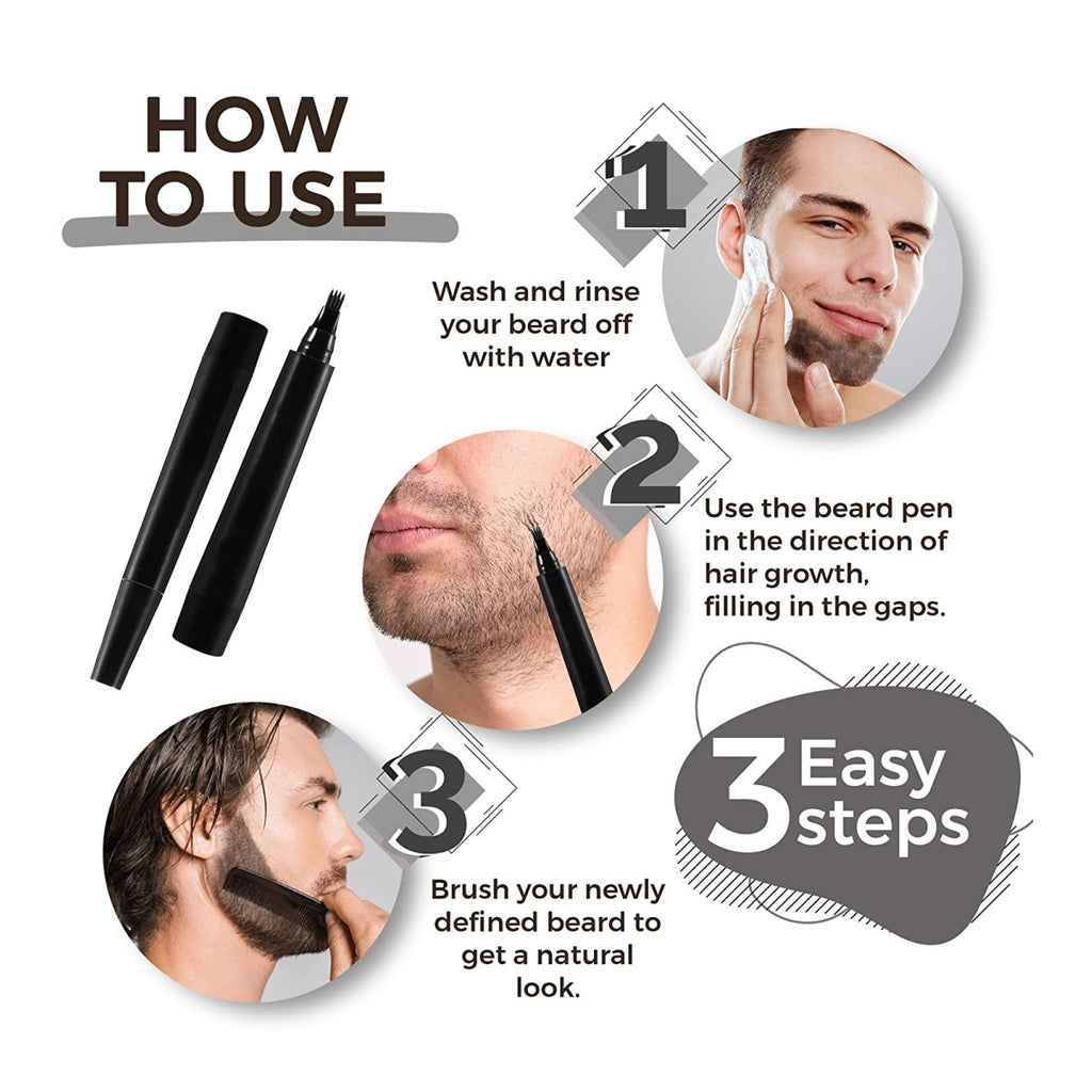 Kit Lapiz mas Cepillo Barba Relleno