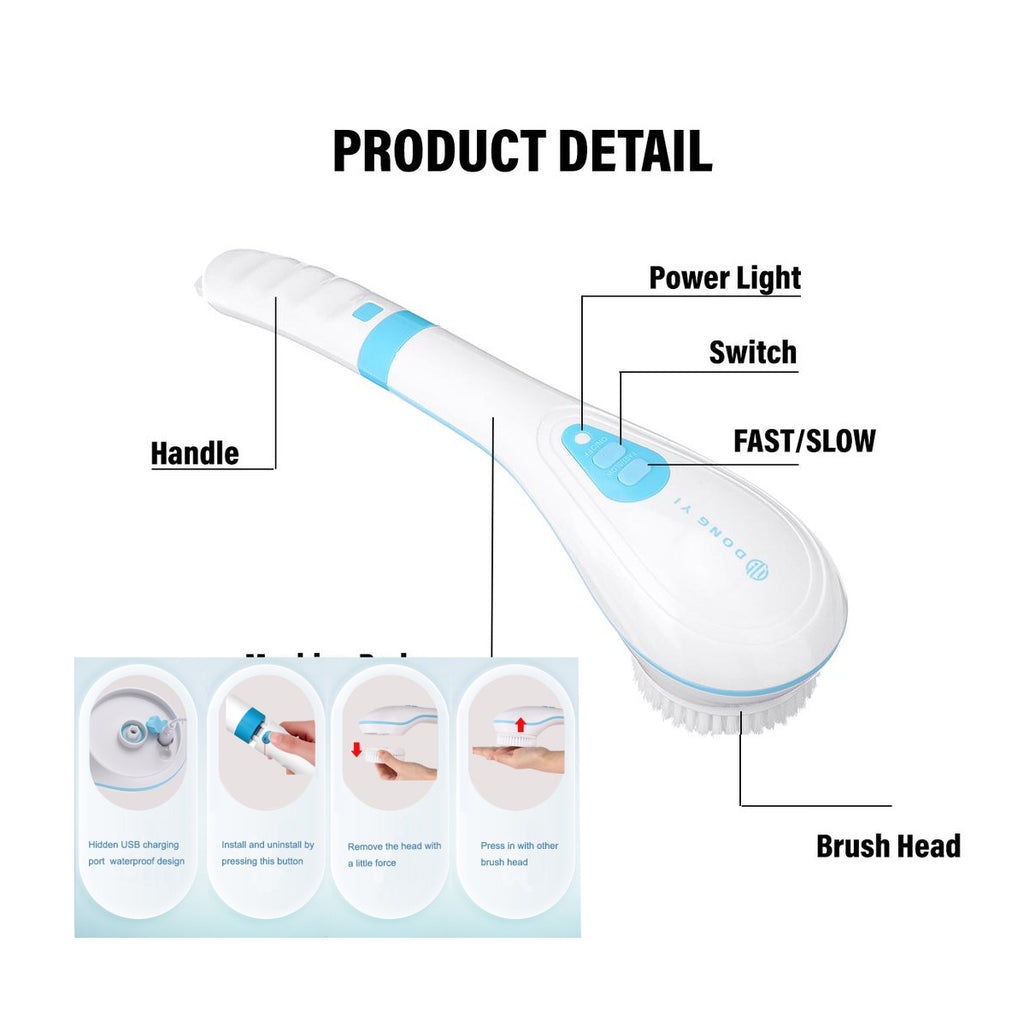 Cepillo De Ducha Electrico Espalda 5-1