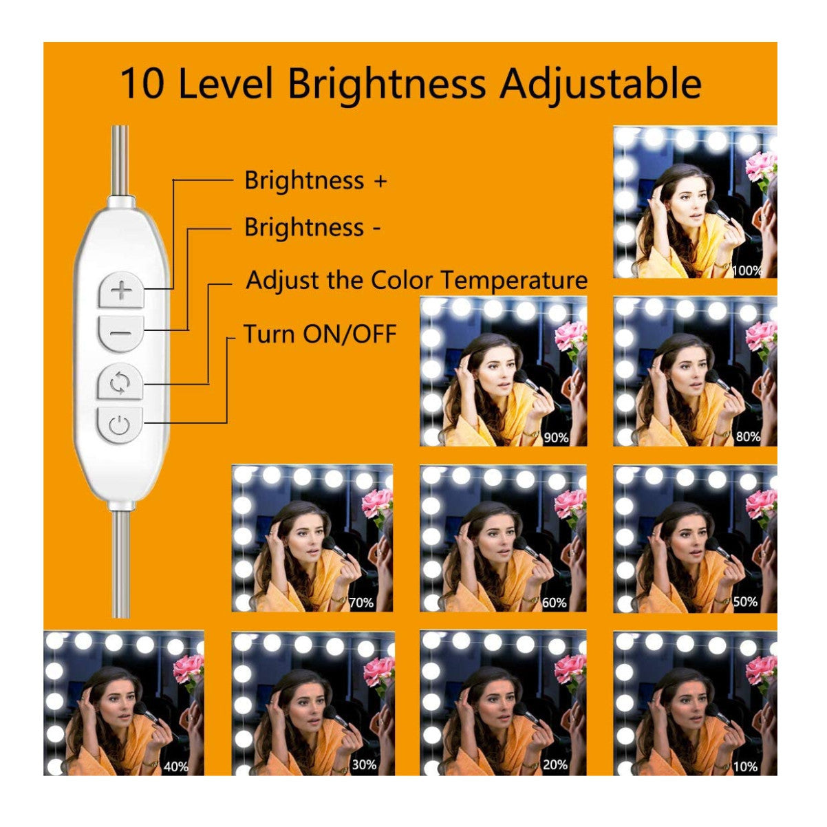 Extension Luces Espejo 10 Bombillas