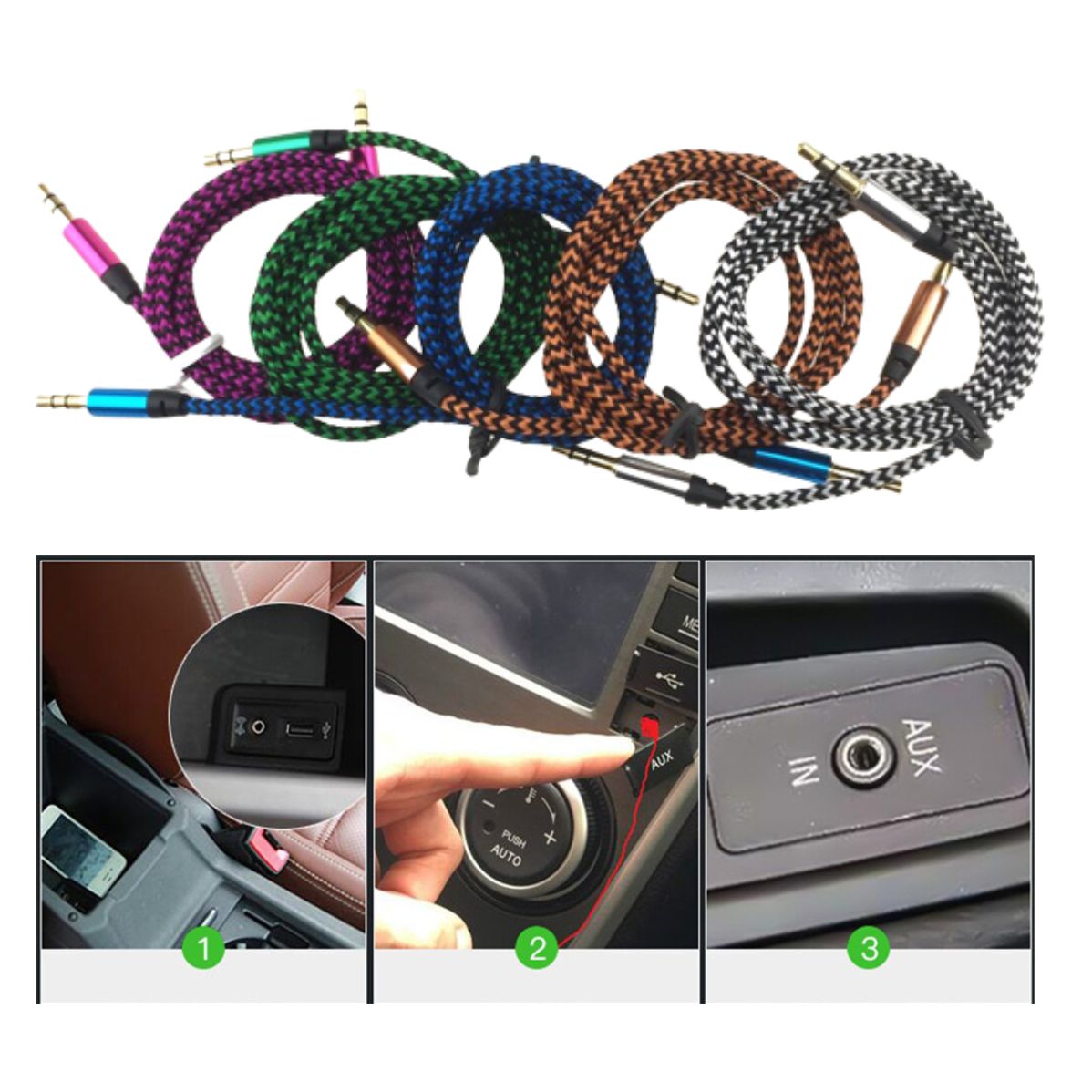 Cable Audio Estéreo 1x1 Auxiliar Jack3.5