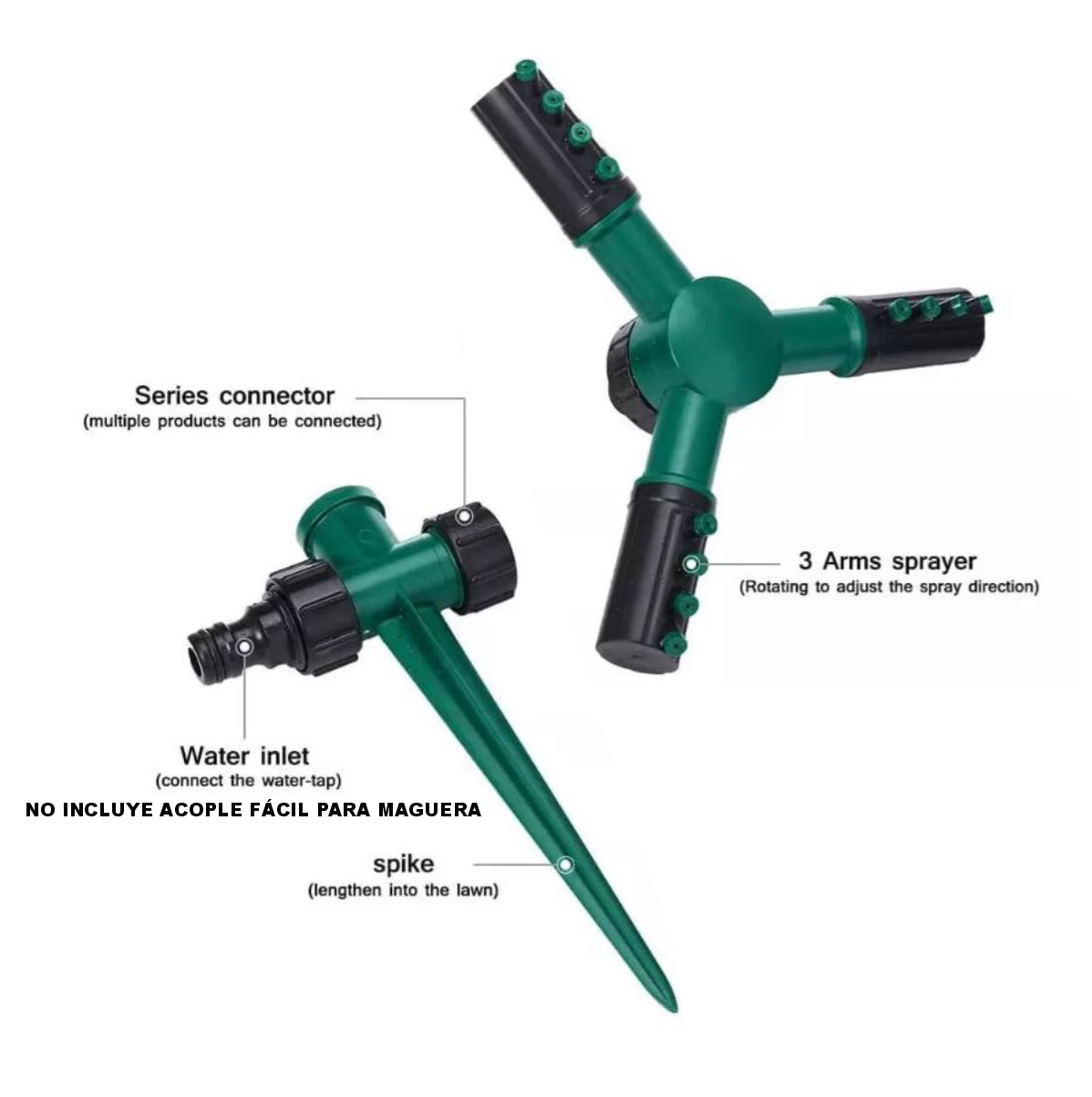 Aspersor riego Césped Y Jardín
