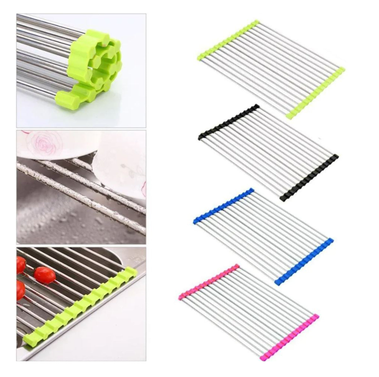 Escurridor De Platos Enrollable Multiuso