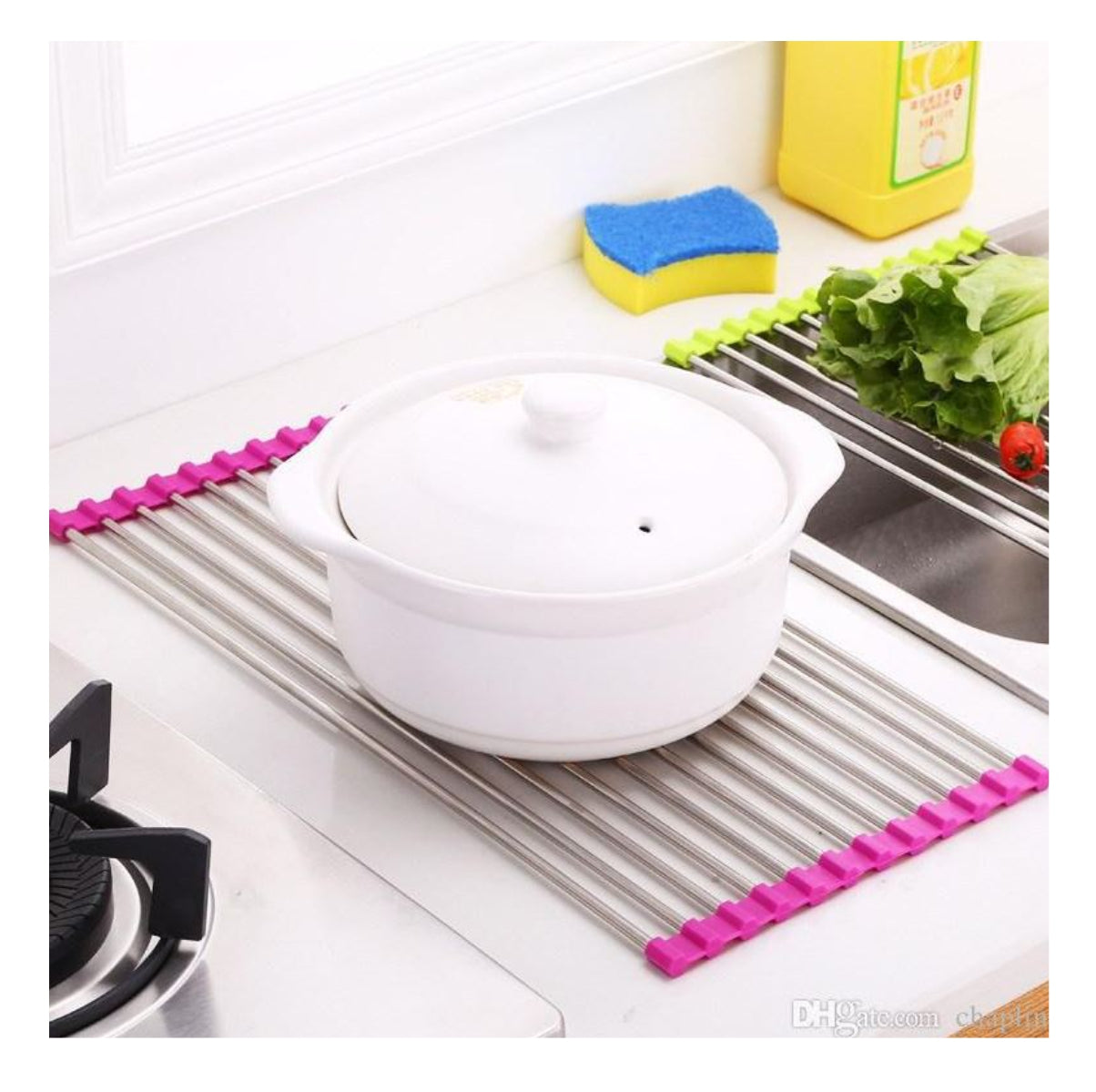 Escurridor De Platos Enrollable Multiuso