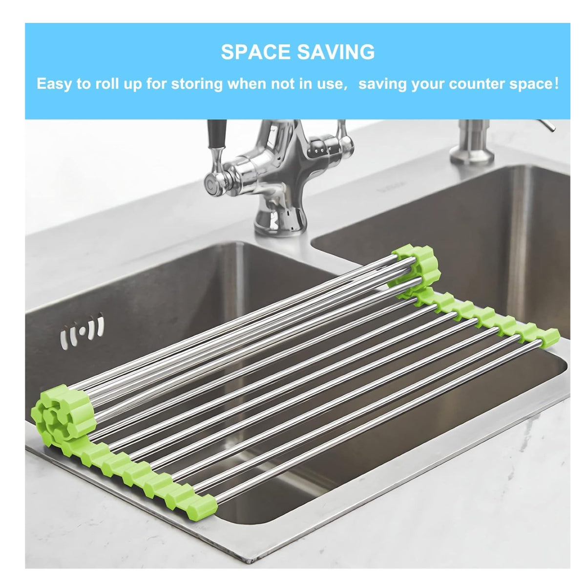 Escurridor De Platos Enrollable Multiuso