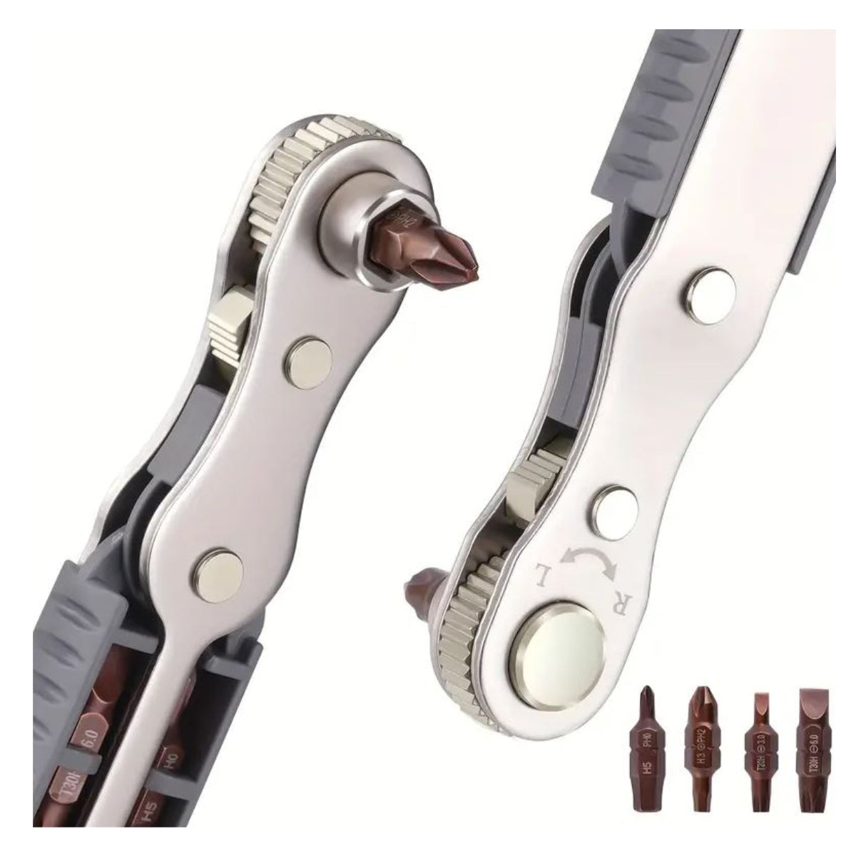 Kit destornilladores trinquete Magnético