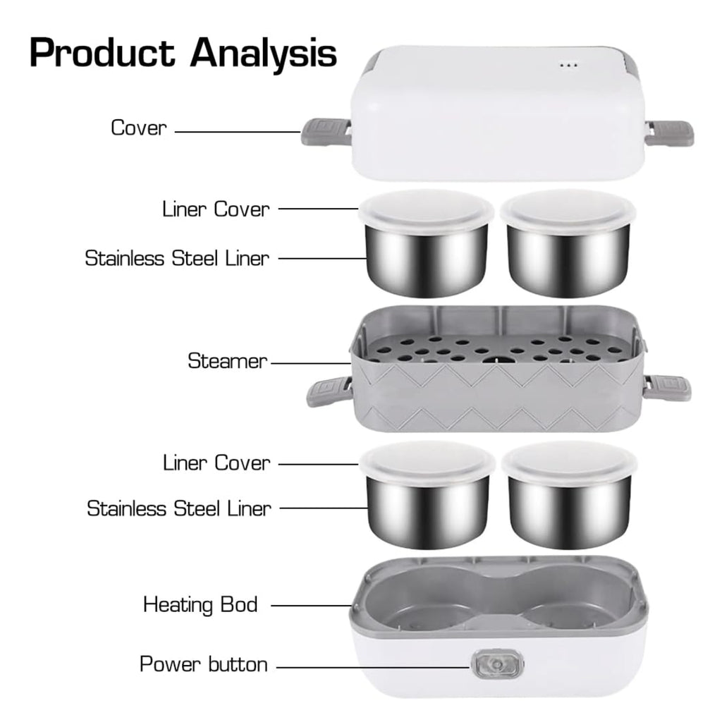 Lonchera eléctrica Vapor 4 puestos