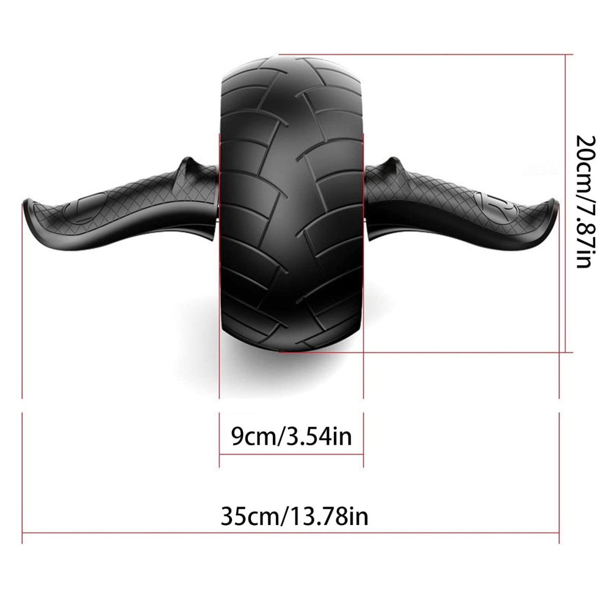 Rueda Abdominal Mango Antideslizante