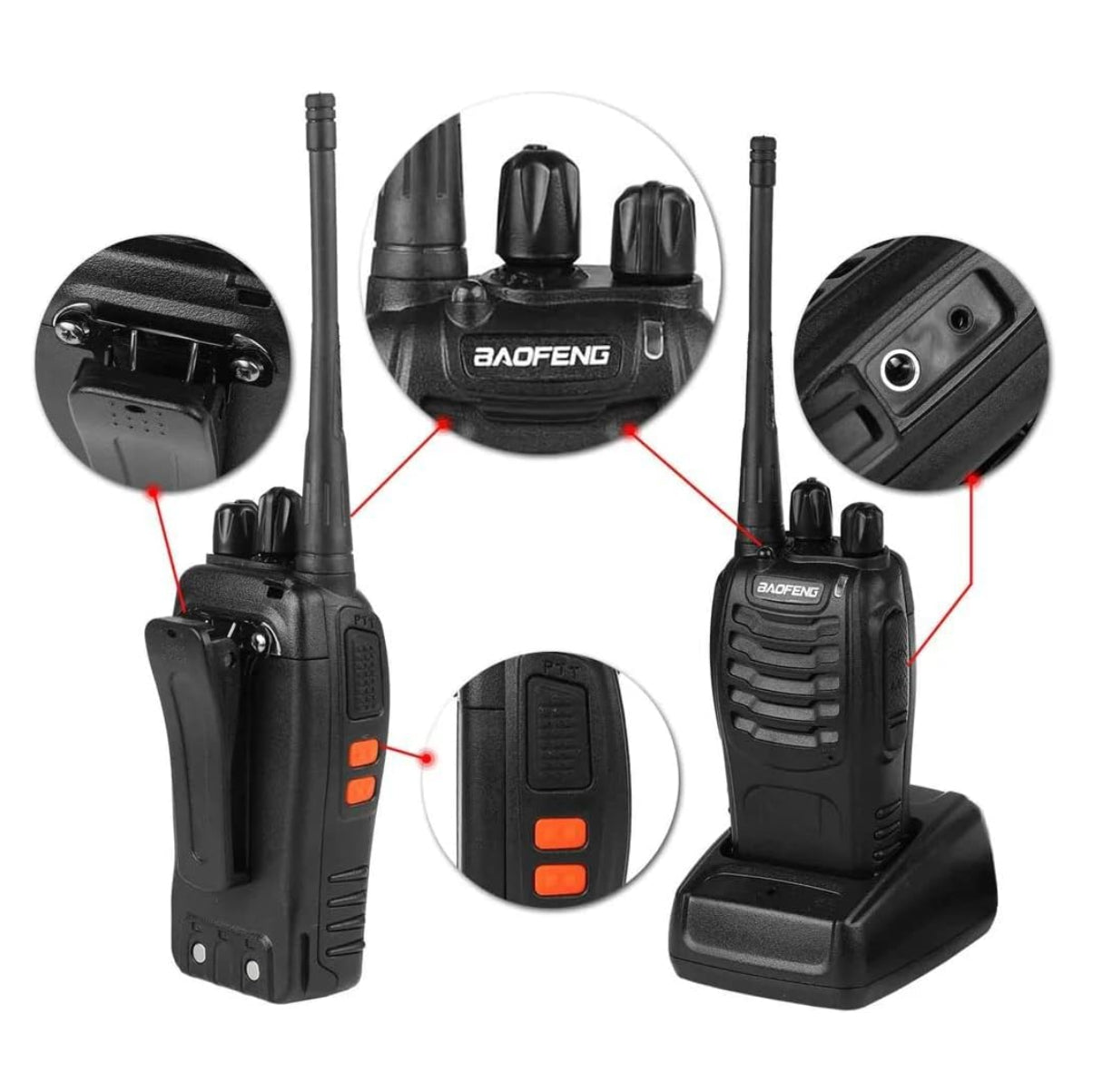 Radio Comunicación X2 Baofeng Walkie 888