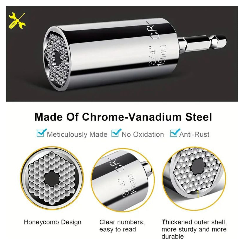 Llave Universal Ratchet con Adpatador