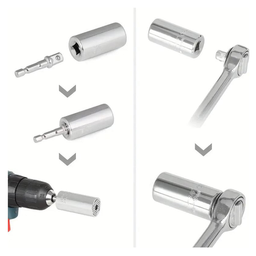 Llave Universal Ratchet con Adpatador