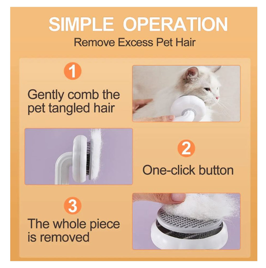 Cepillo Peine Removedor Pelo Gato Redond