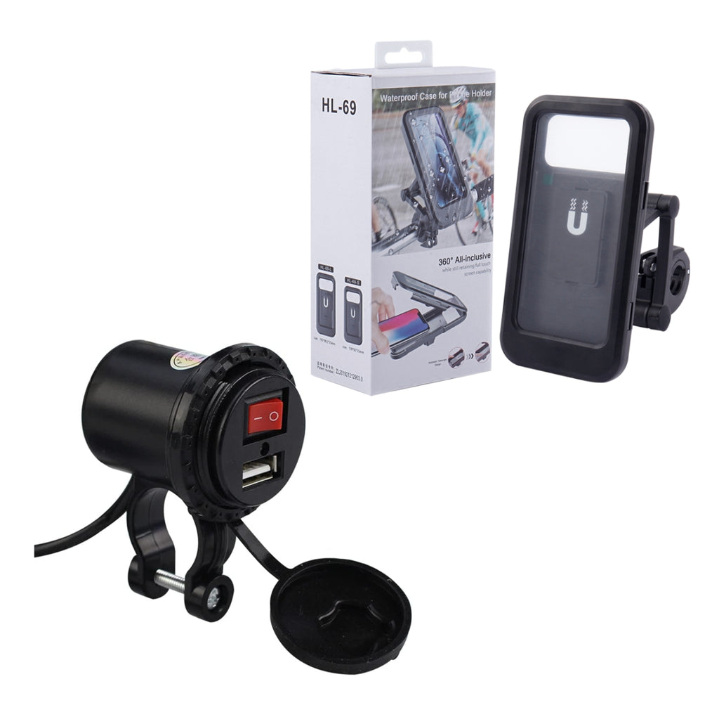 Combo Holder HL-69 mas Cargador Moto