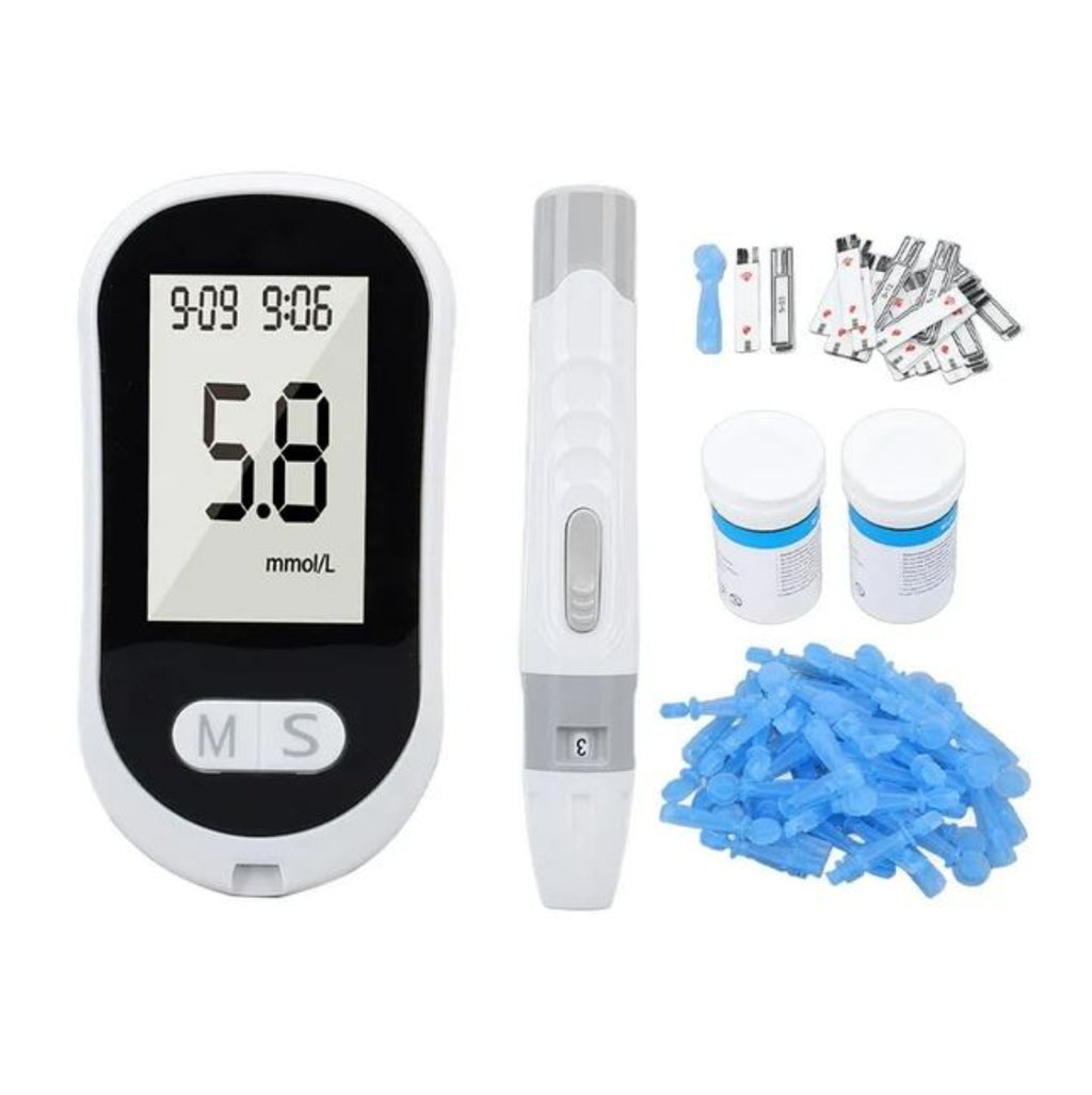 Kit Glucometro Tiras De Prueba y agujas