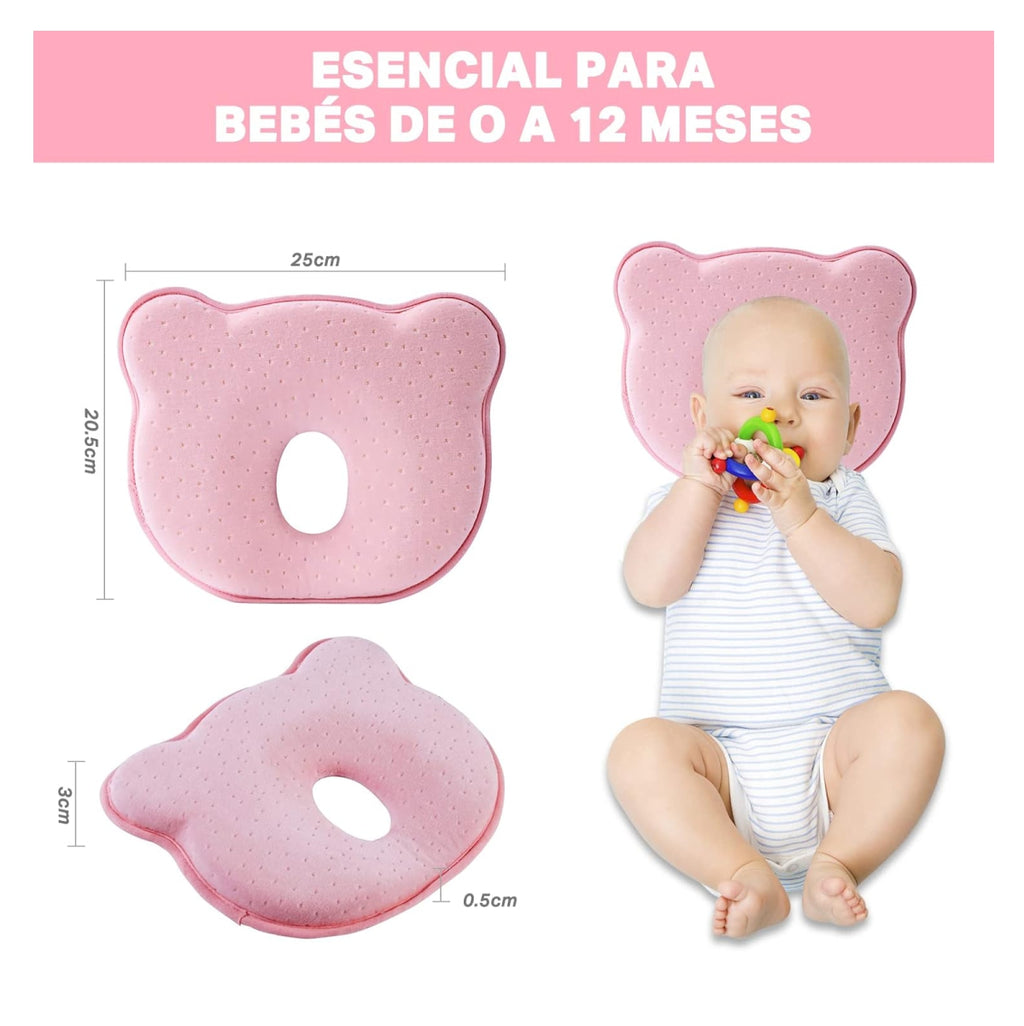Almohada Bebe Prevenir Cabeza Plana Cojin