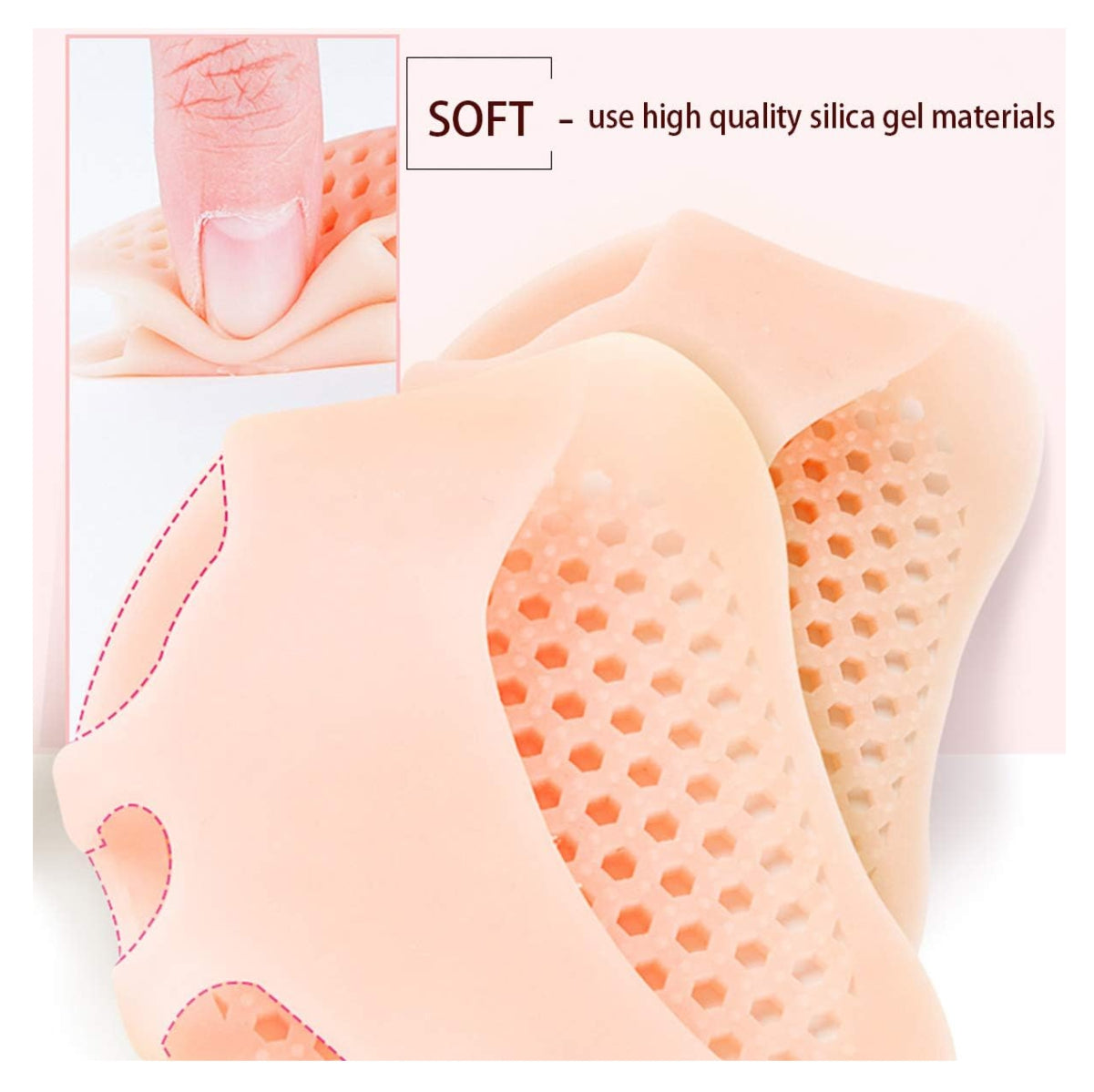 Almohadilla Plantilla Silicona Antepie