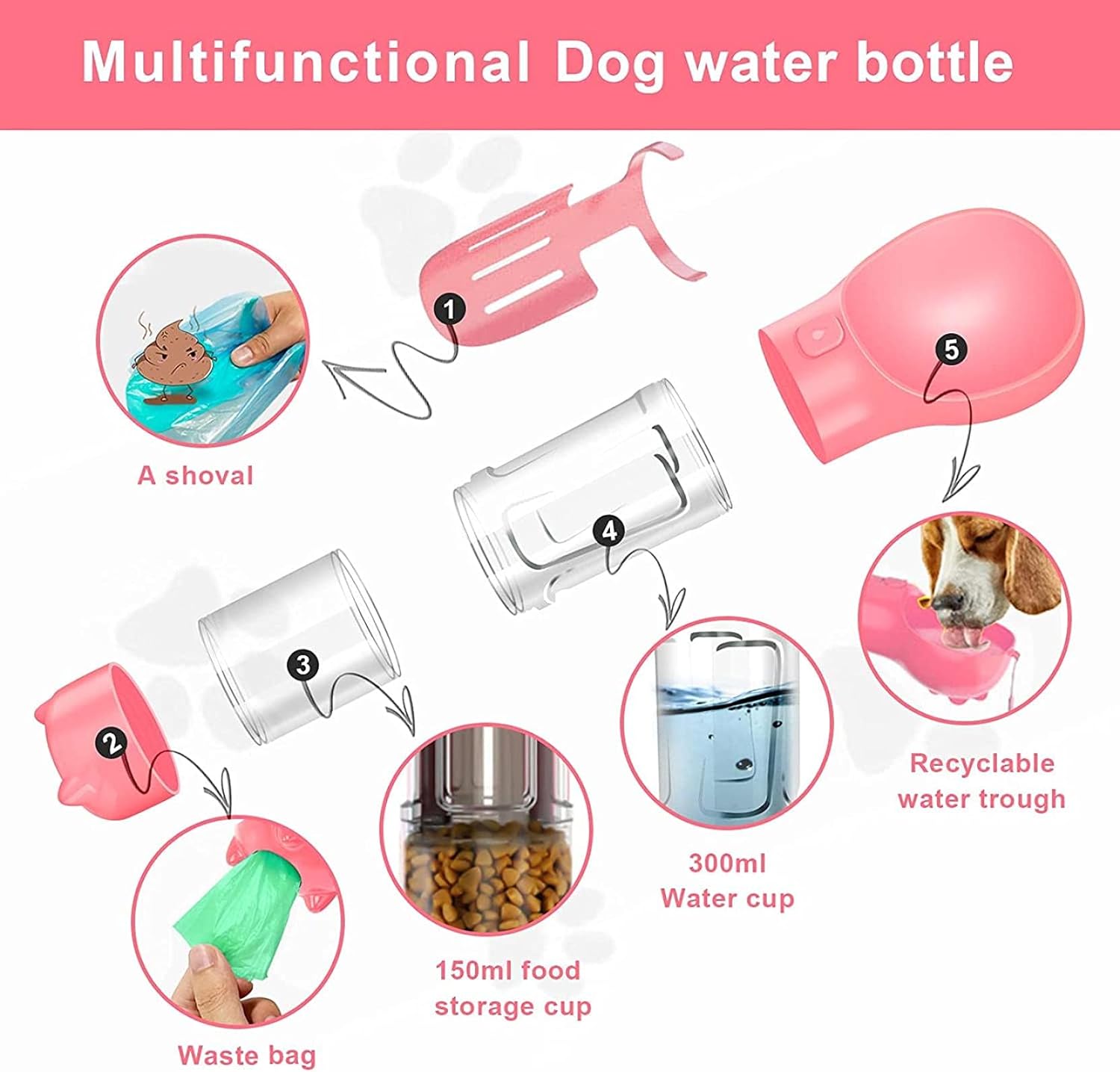 Bebedero 4 en 1 Mas Cepillo Quita Mota