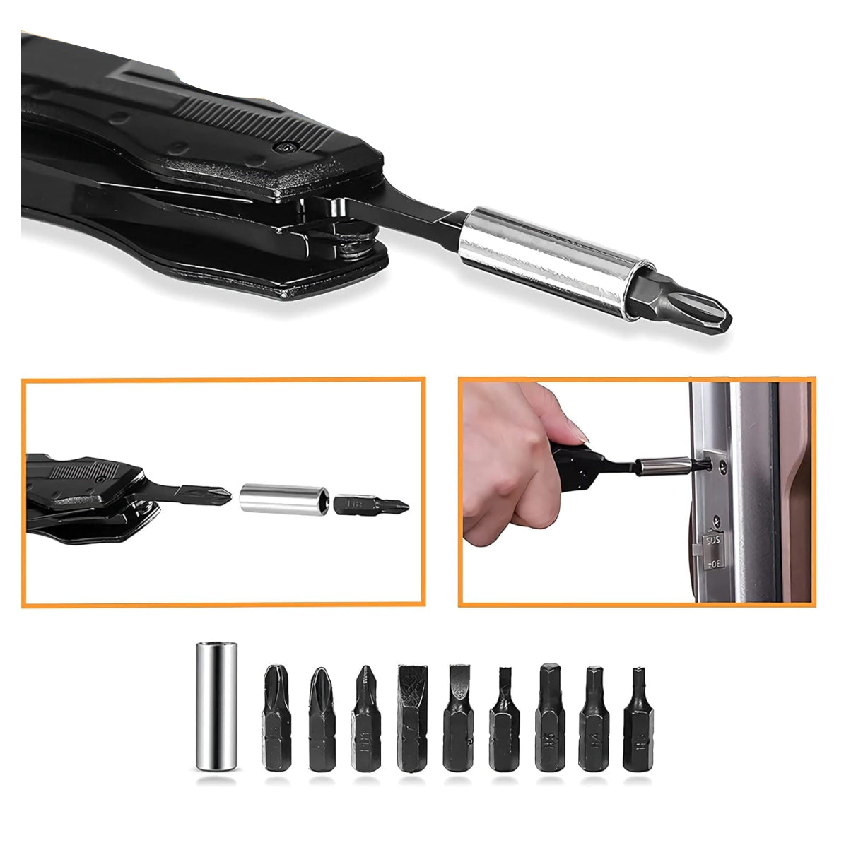 Herramienta multiusos 5 en 1 con estuche