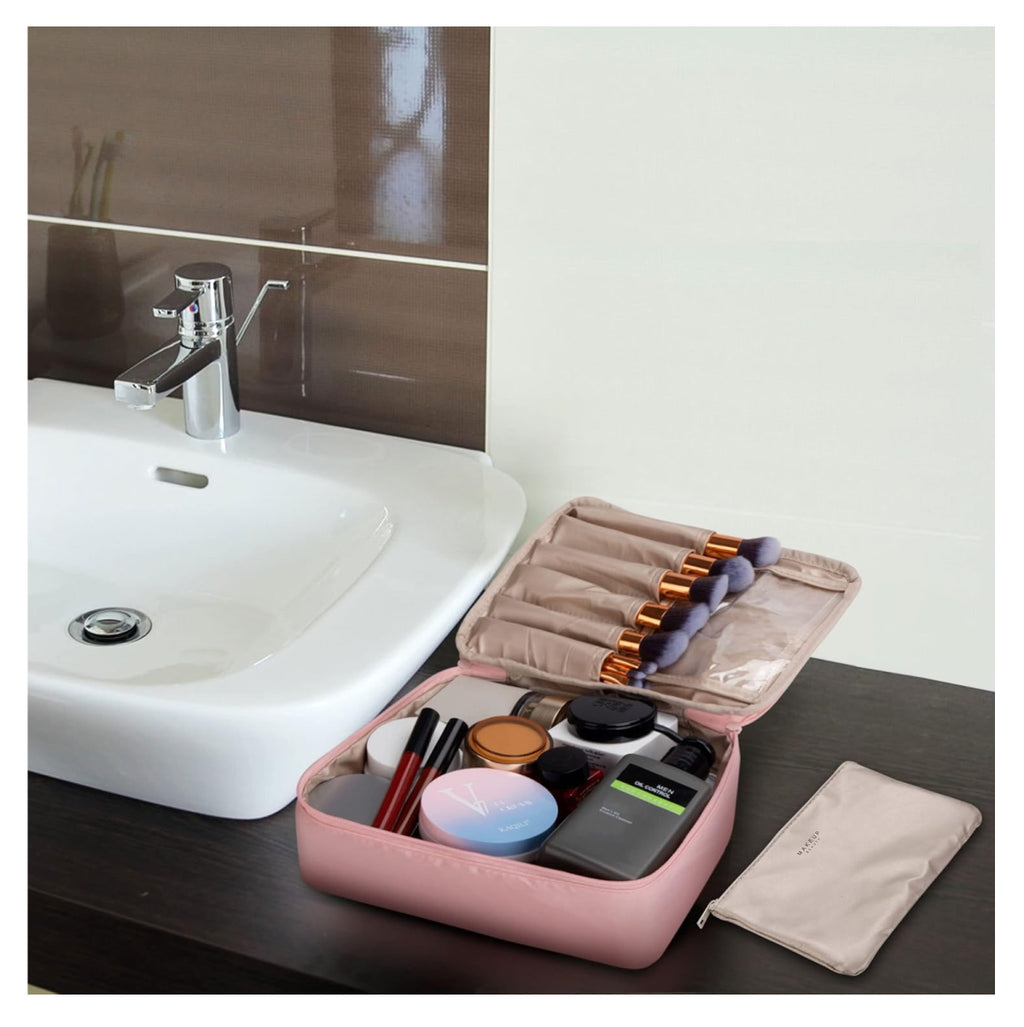 Cosmetiquera Viaje Bolso Maquillaje 2en1