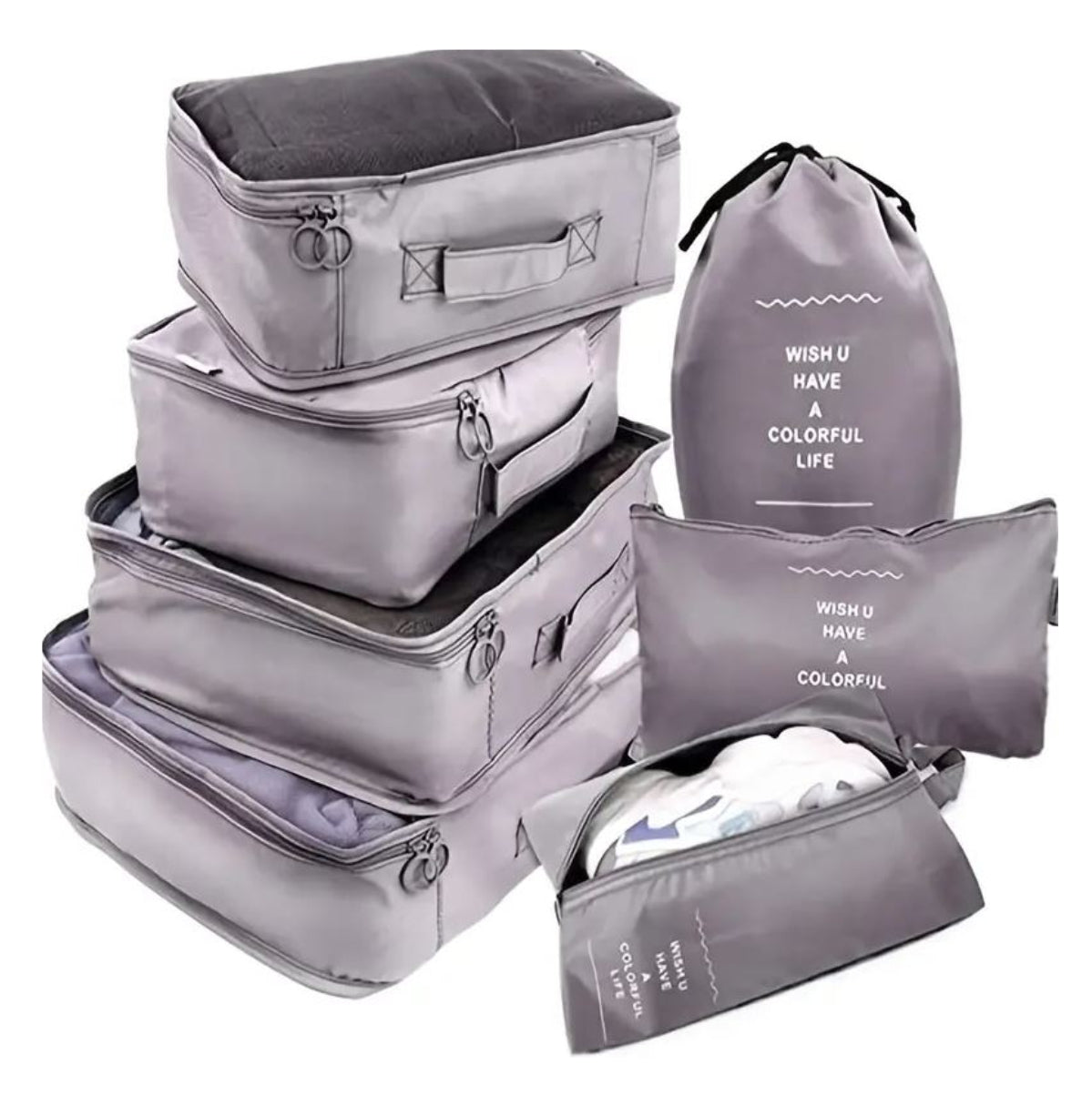 Set Bolsas maleta Viaje 7pcs Organizado