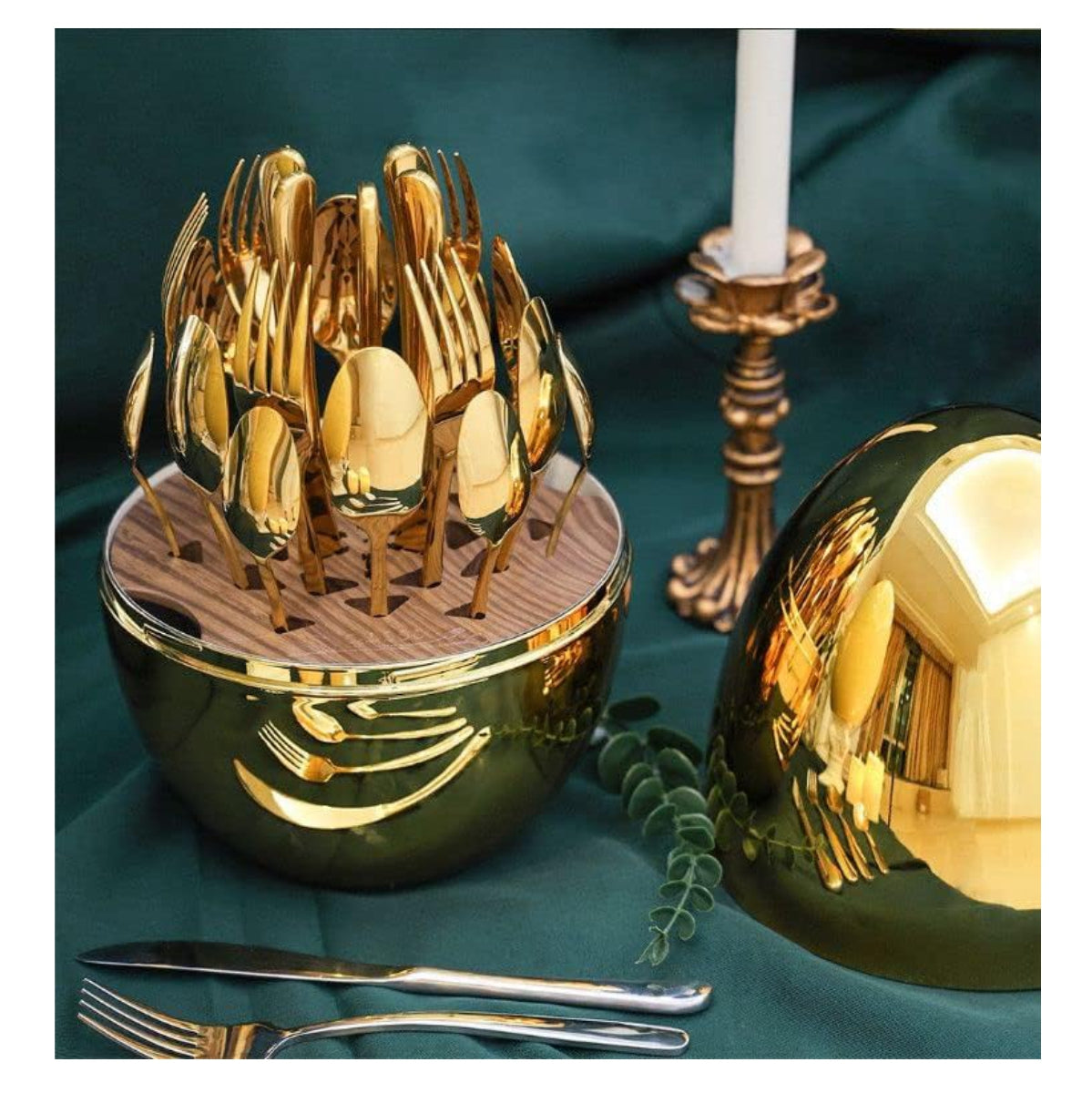 Juego Cubiertos De 24 Piezas Base huevo