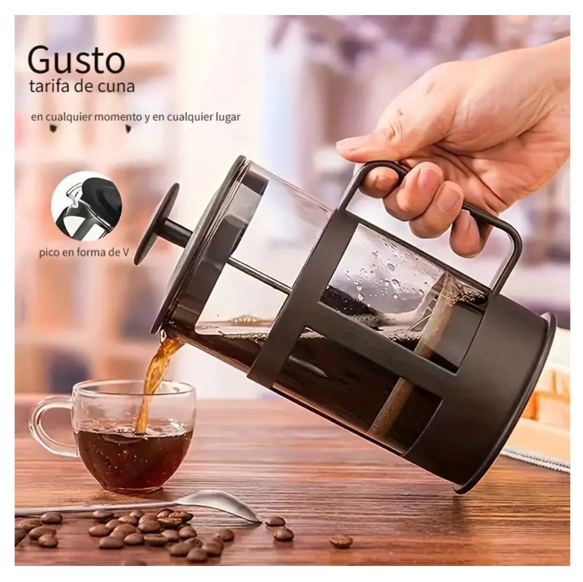 Cafetera Prensa Francesa Cafe Te