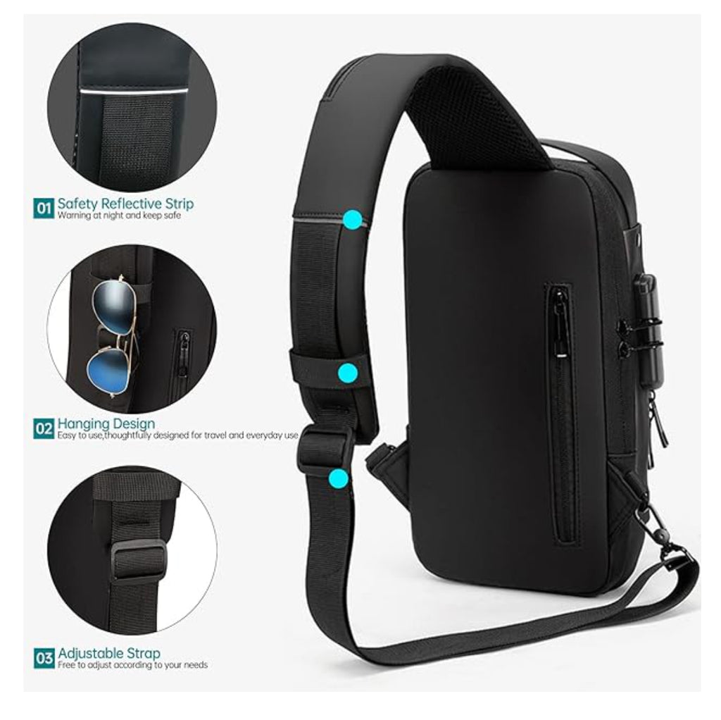 Maleta Antirrobo Puerto Usb Bolso Cruzado