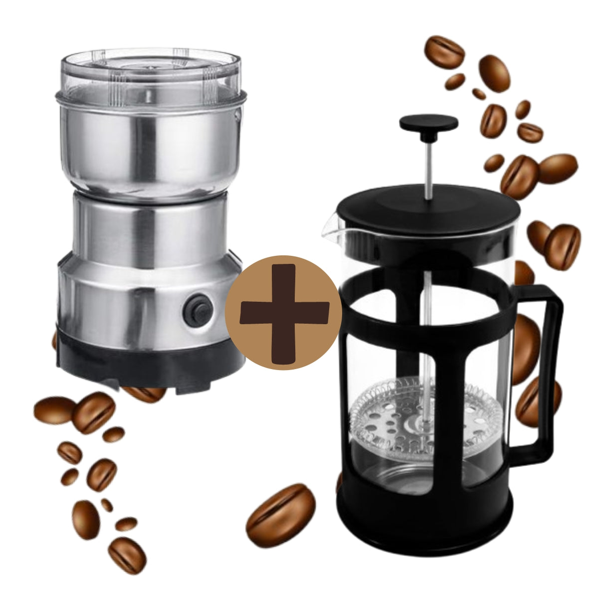 Molino de Cafe Mas Prensa Francesa Combo