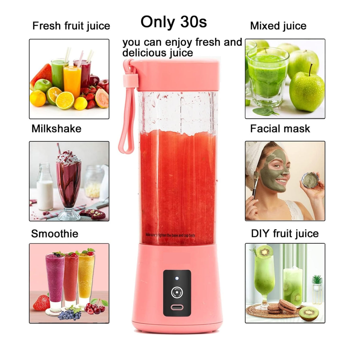 Licuadora Portatil Jugos Y Batidos 380ml