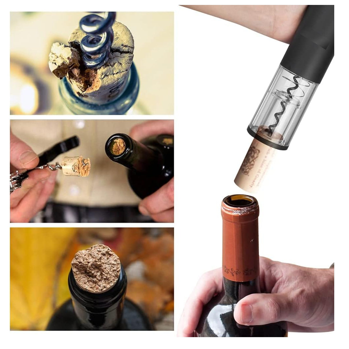 Sacacorchos Vino Recargable Usb