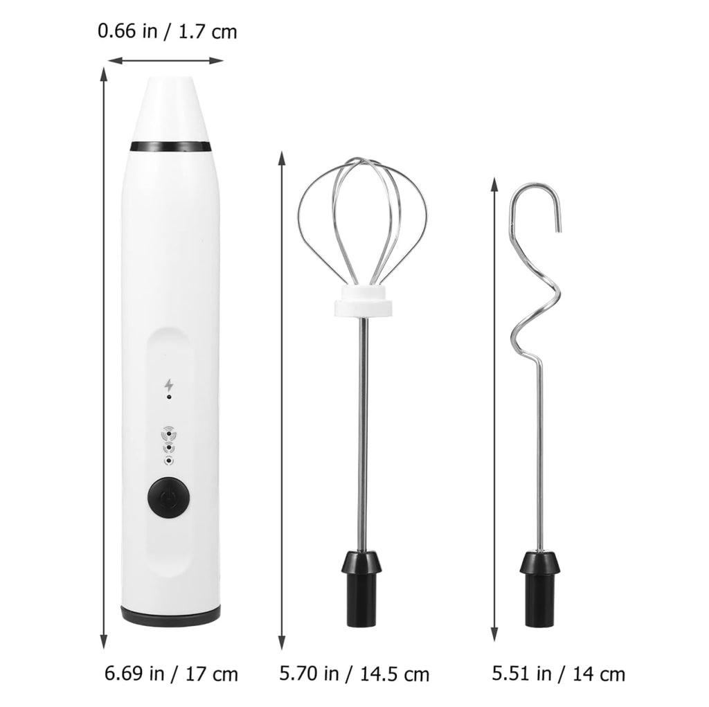 Batidor Espumador Doble Cabezal Recargab